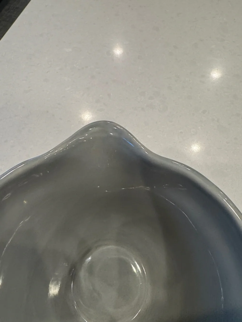 Pottery Barn Gray Glazed Ceramic Pouring Bowl